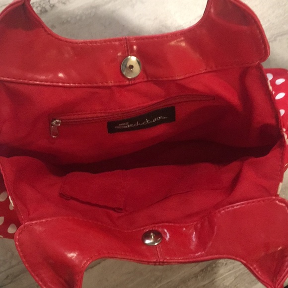 Vintage ladies polka dot bag - Picture 2 of 4